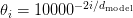 theta_i = 10000^{-2i/d_text{model}}