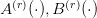 A^{(r)}(\cdot), B^{(r)}(\cdot)