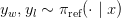y_w, y_l \sim \pi_{\text{ref}}(\cdot \mid x)