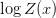 \log Z(x)