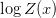 \log Z(x) \log Z(x)