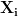 \mathbf{X_{i}} \mathbf{X_{i}}