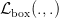 \mathcal{L}_{\text{box}}(.,.) \mathcal{L}_{\text{box}}(.,.)