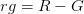 rg = R - G rg = R - G