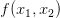 f(x_1, x_2)