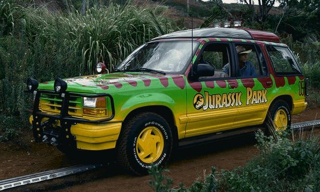 Figure 1: Our example image -- a Jurassic Park Tour Jeep.