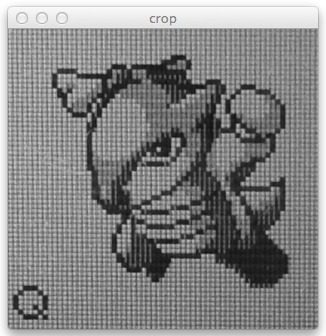 Cropping the Pokemon from our Game Boy screen using Python and OpenCV.