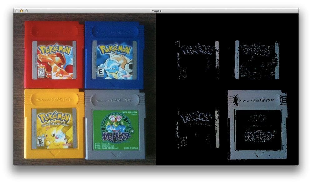 Figure 4: Detecting gray in an image using OpenCV and Python.