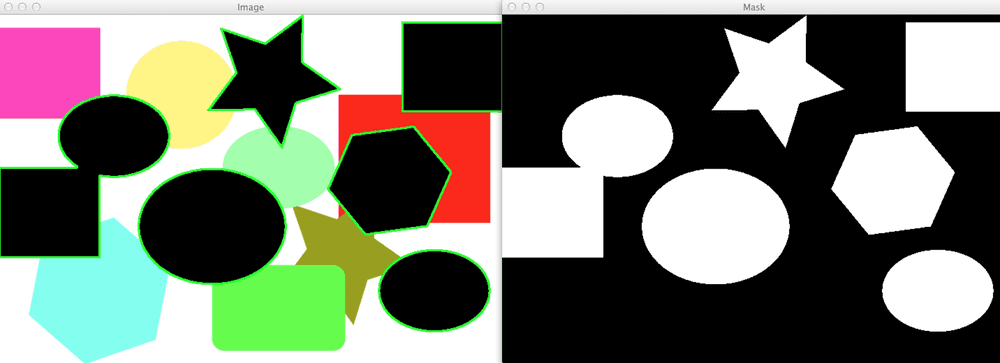Figure 2: We have successfully found the black shapes in the image.