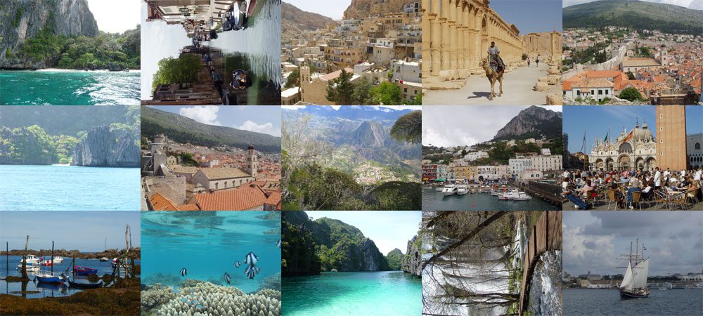 Figure 8: Example images from the INRIA Holidays Dataset. We'll be using this dataset to build our image search engine.