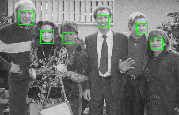 Inside PyImageSearch Gurus you'll learn how to train your own custom object detector to detect faces in images.