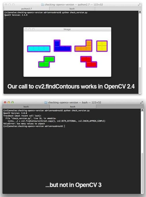 Checking your OpenCV version using Python - PyImageSearch