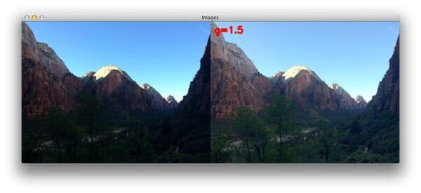 Figure 7: Optimal results are obtained near gamma=1.5.