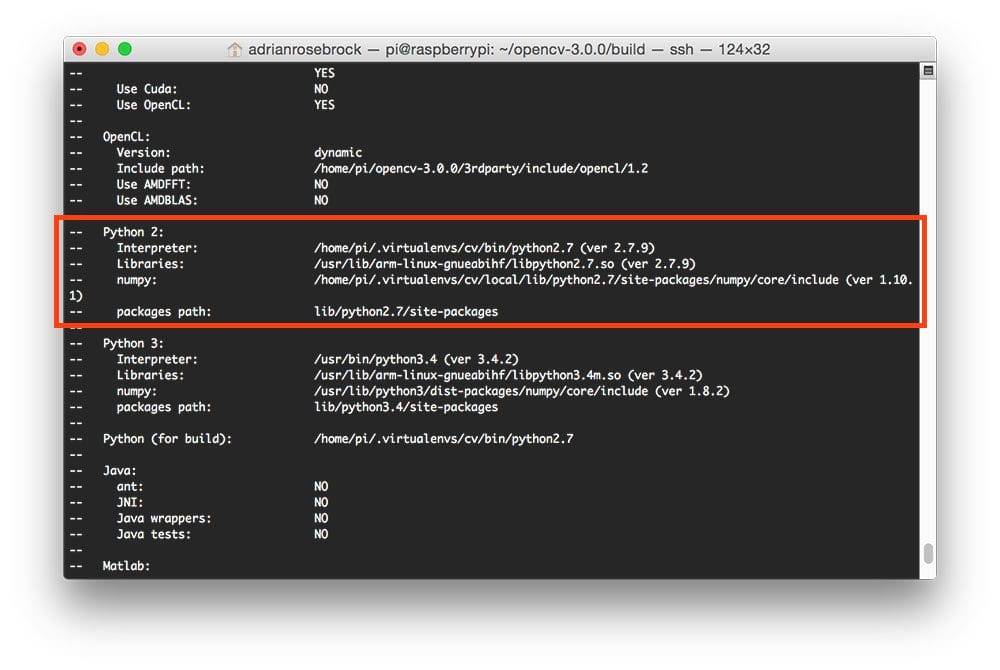 Figure 3: Ensuring that Python 2.7 will be used for the compile.