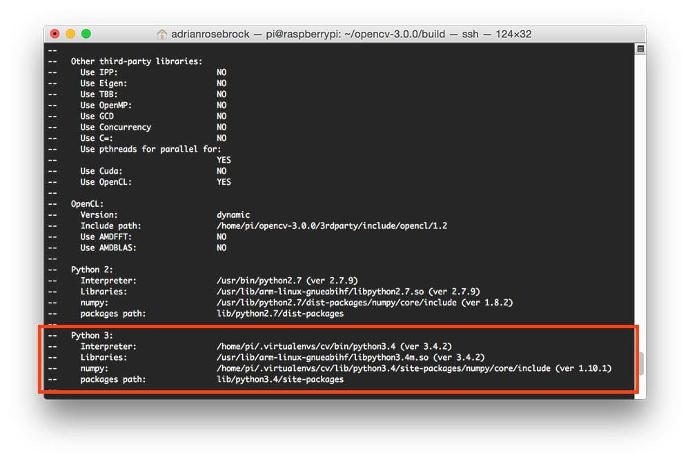 Figure 4: Ensuring that Python 3 will be used for the compile.