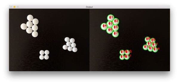 Figure 10: We are able to correctly count the number of pills in the image.