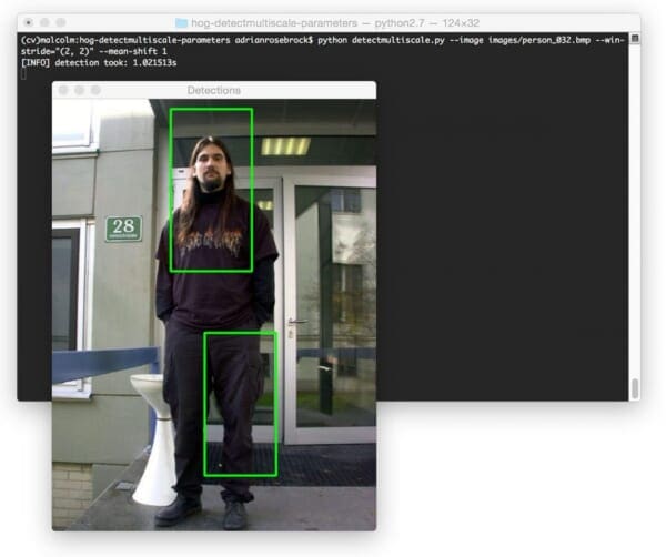 Figure 11: Applying mean-shift to handle overlapping bounding boxes.