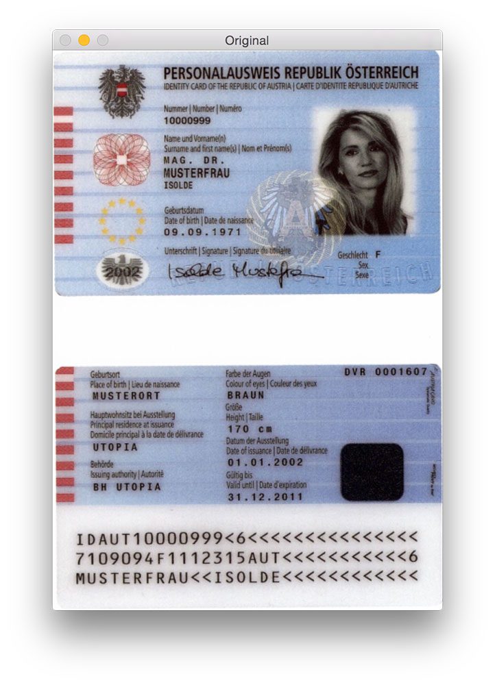Figure 1: Our original passport image that we are trying to detect the MRZ in.