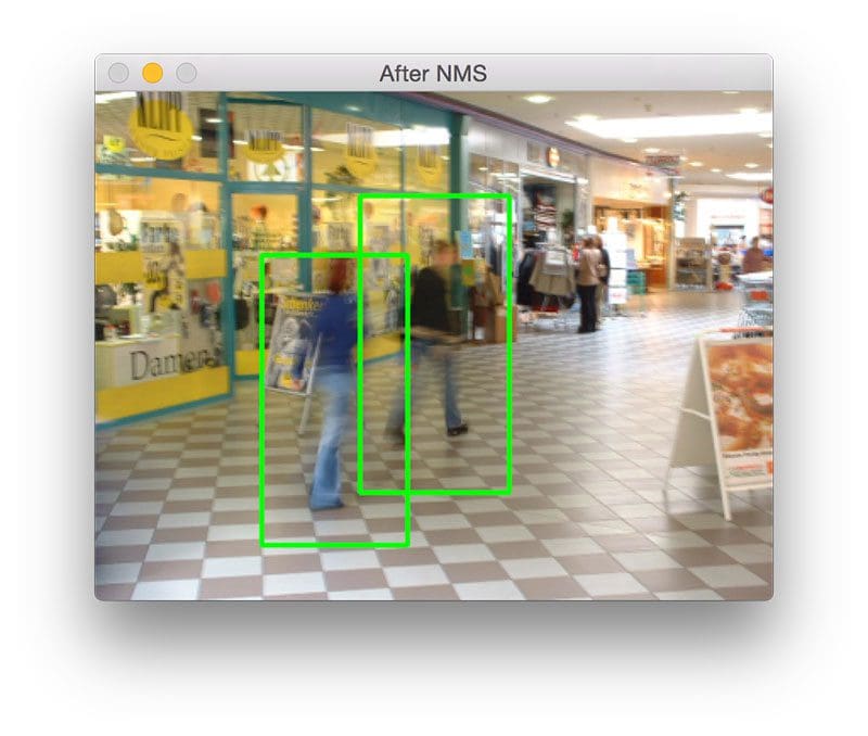 Figure 6: Detecting people in a blurred image.