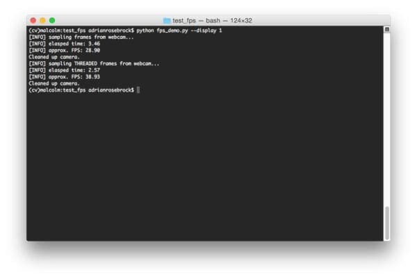 Figure 2: Using the cv2.imshow function can reduce our FPS -- it is another form of I/O, after all!