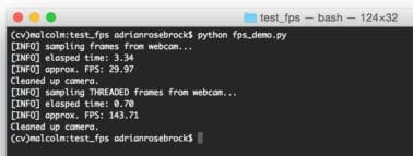 Increasing webcam FPS with Python and OpenCV - PyImageSearch