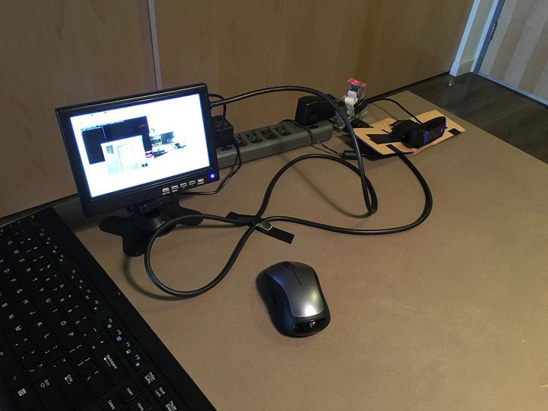 Figure 1: My multiple camera Raspberry Pi setup.