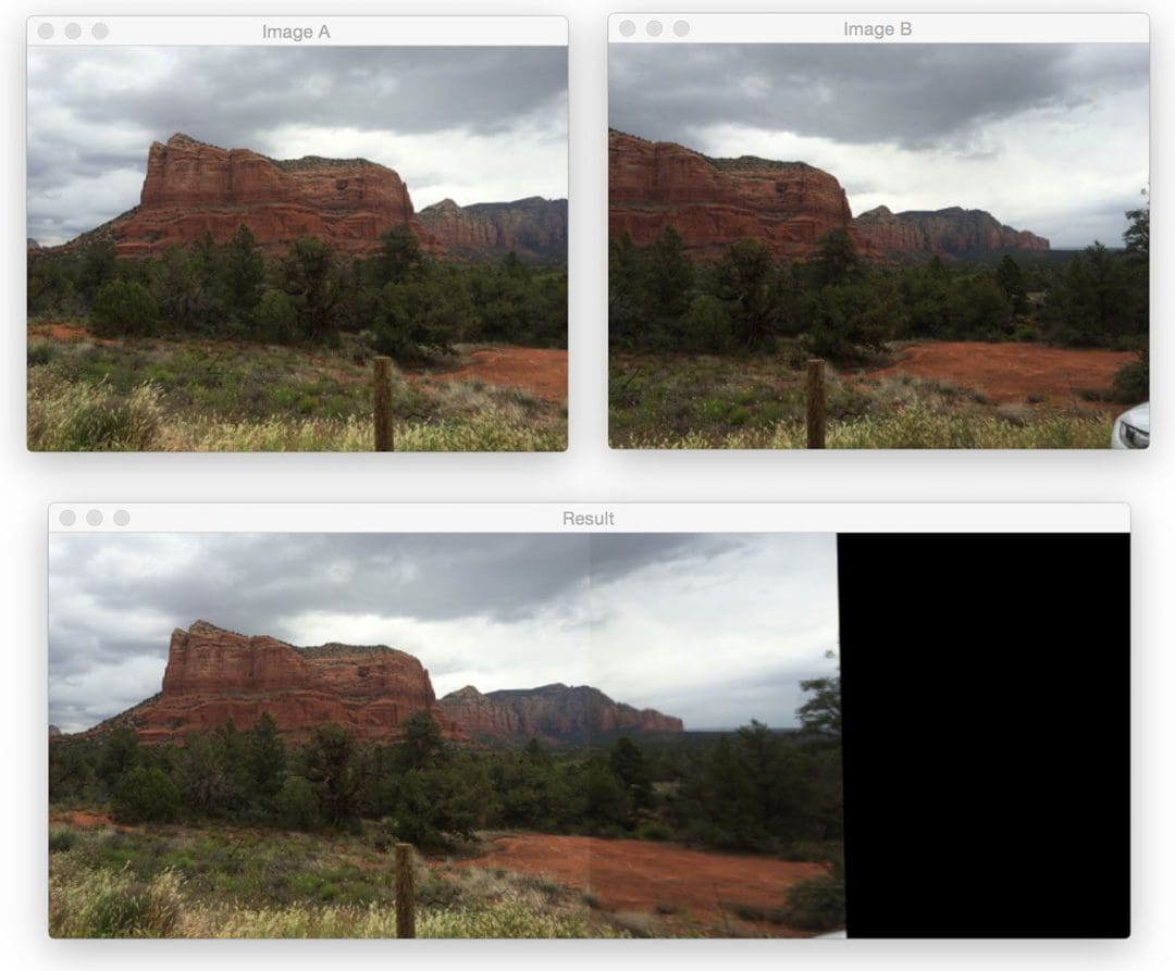 Figure 6: One final example of applying image stitching.