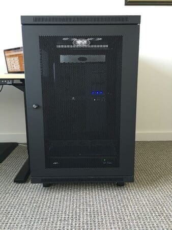 Figure 6: The rack, all locked up.