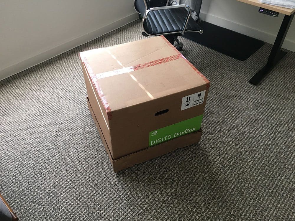 Figure 2: The box the NVIDIA Digits DevBox ships in.