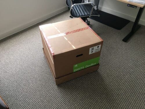Figure 2: The box the NVIDIA Digits DevBox ships in.