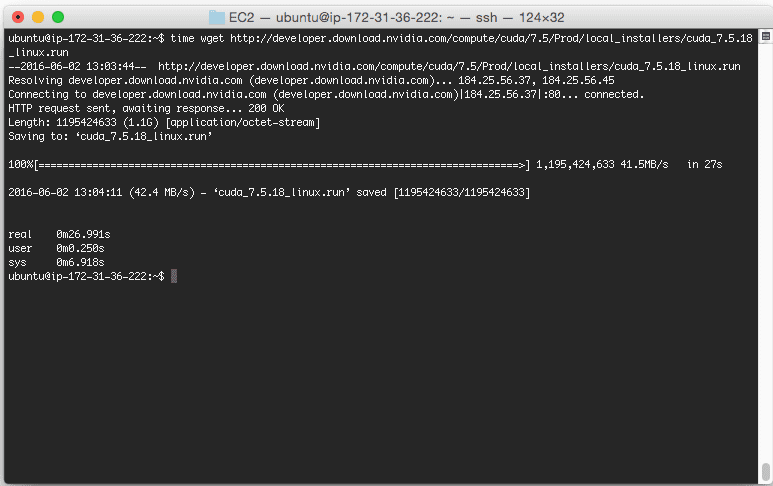 Figure 1: Downloading the CUDA Toolkit from NVIDIA's official website.