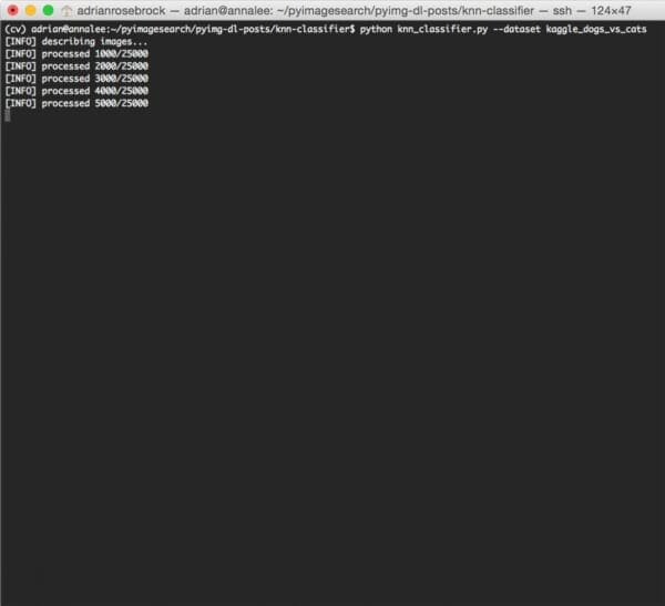 Figure 5: Quantifying and extracting features from the Dogs vs. Cats dataset.