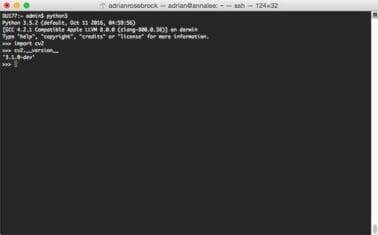 Install OpenCV 3 on macOS with Homebrew (the easy way) - PyImageSearch