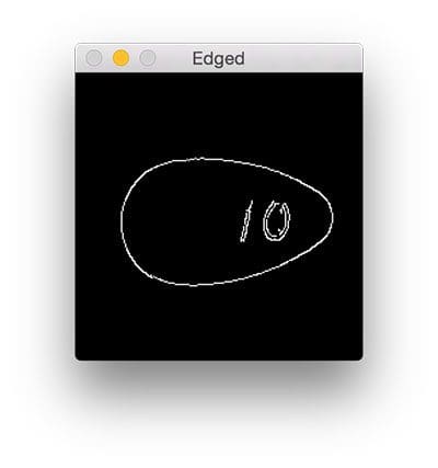 Figure 7: Detecting edges in the pill.
