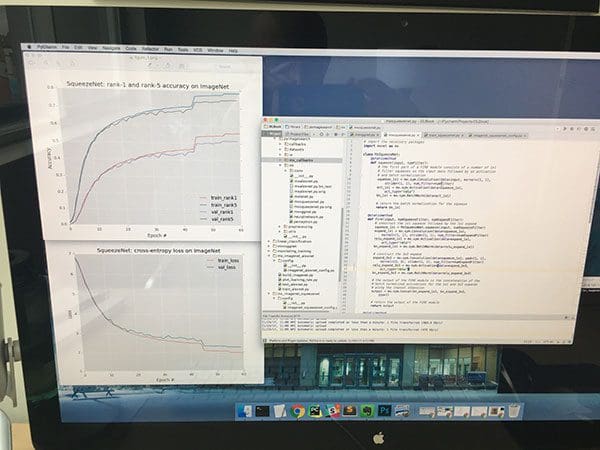 Figure 12: Maxing out SqueezeNet accuracy for my current experiment. Time to record the results in my lab journal and try something new.