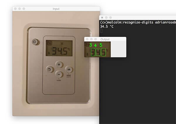 Figure 13: Correctly recognizing digits in images with OpenCV and Python.