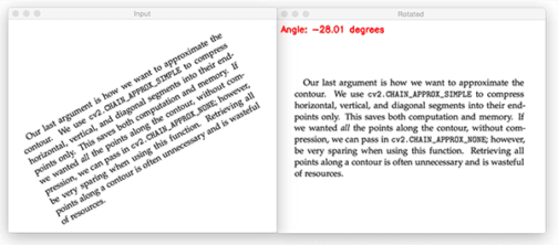 Deskew Image Python Text skew correction with OpenCV and Python - PyImageSearch