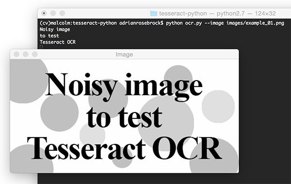 Noisy Image to Test Tesseract OCR