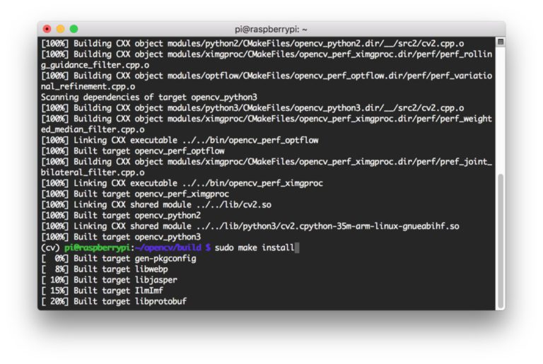 Install OpenCV 4 on your Raspberry Pi - PyImageSearch