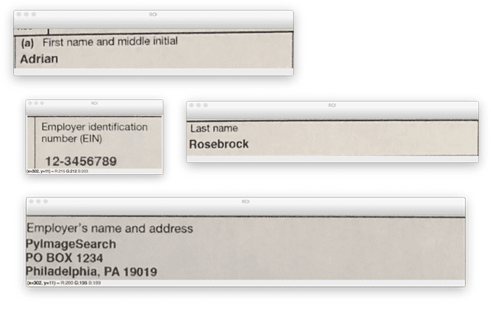 OCR a document, form, or invoice with Tesseract, OpenCV, and Python ...