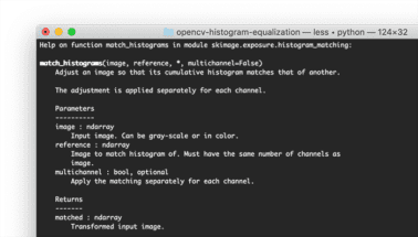 Histogram matching with OpenCV, scikit-image, and Python - PyImageSearch