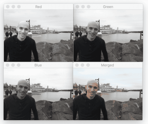 merging two images in c – opencv mixing two images... Splitting and Merging Channels with OpenCV - PyImageSearch