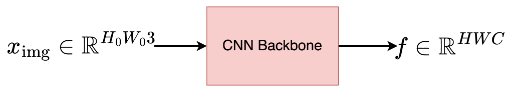 Figure 2: Input and Output of the CNN Backbone (source: image provided by the authors).
