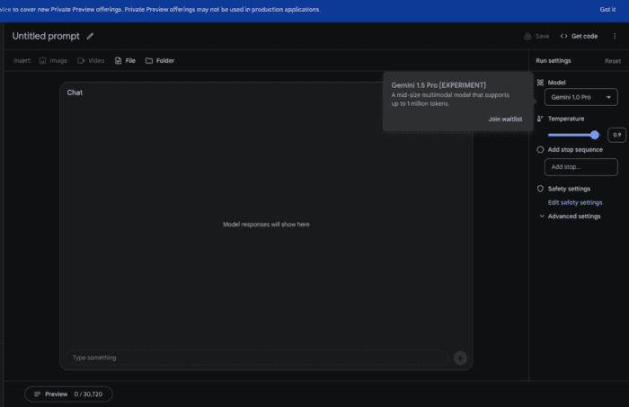 Gemini 1.5 Pro application